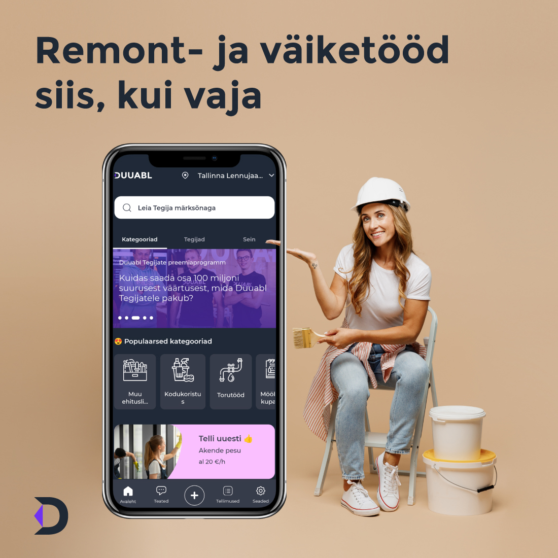 Remont- ja väiketööd siis, kui vaja - DUUABL!